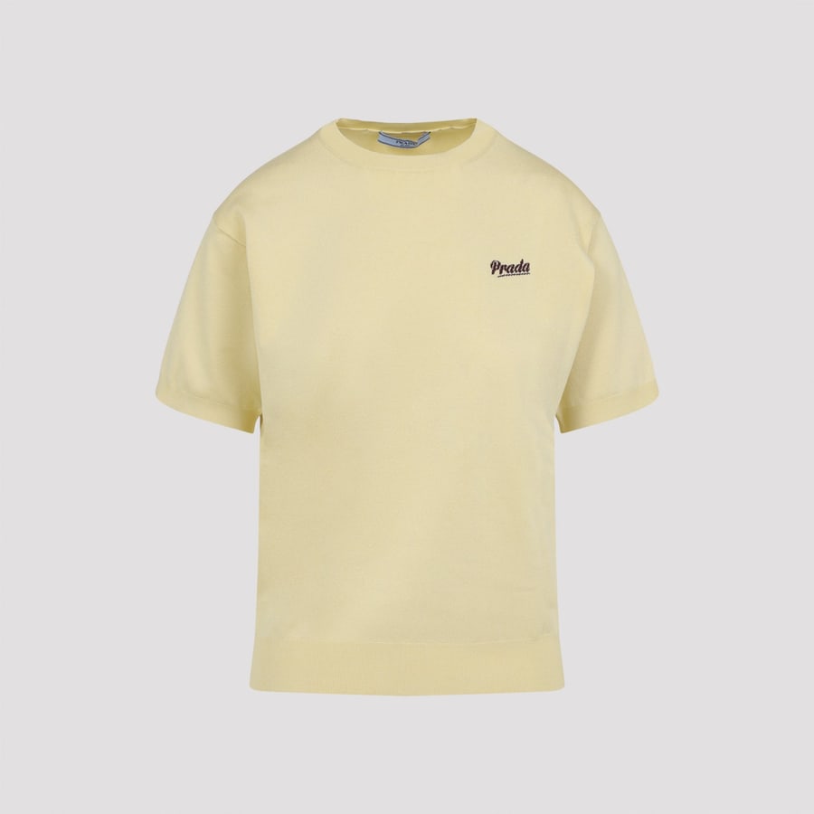 Prada Prada Recycled Silk T-shirt, view 3