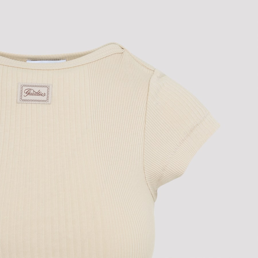 JEAN PAUL GAULTIER Jean Paul Gaultier Cropped T-shirt, view 5