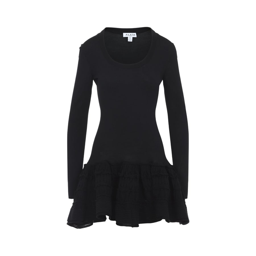 Alaïa Alaïa Ruffle Mini Dress, view 2