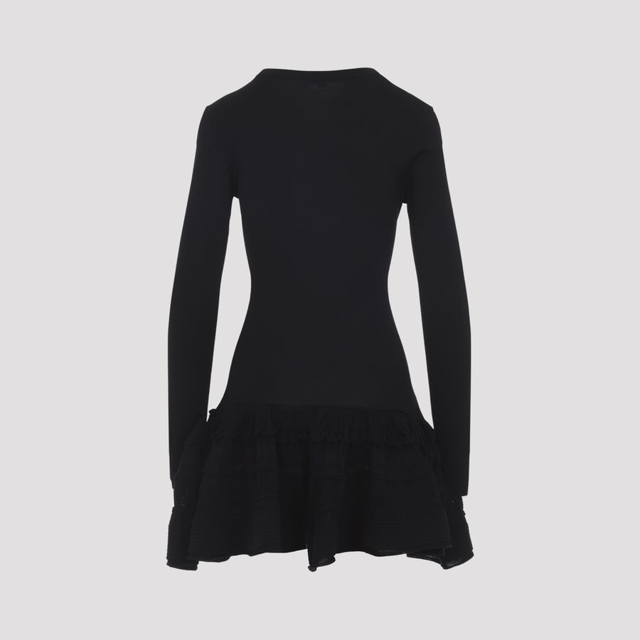Alaïa Alaïa Ruffle Mini Dress, view 4