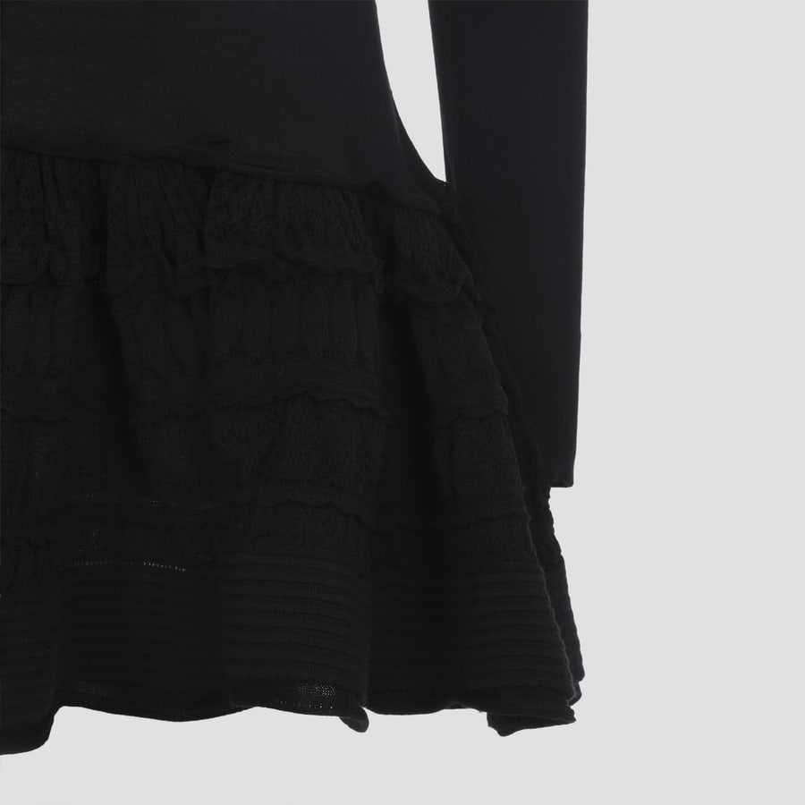Alaïa Alaïa Ruffle Mini Dress, view 5