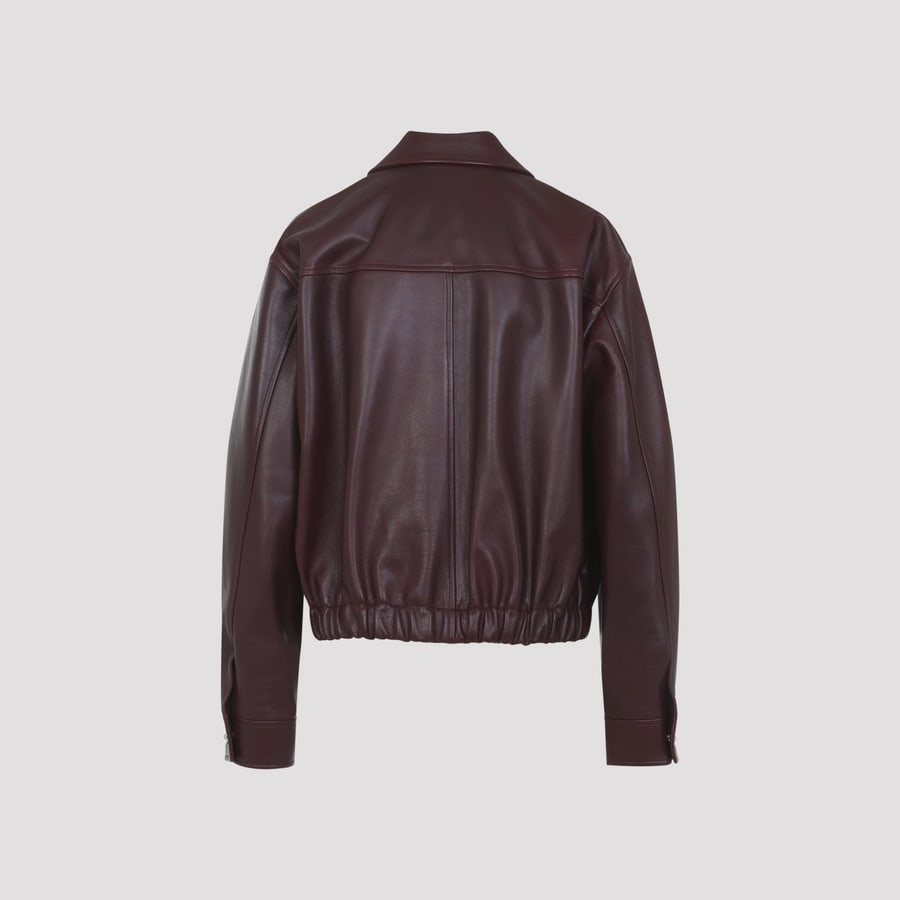 Versace Versace Bufalo Leather Blouson, view 4