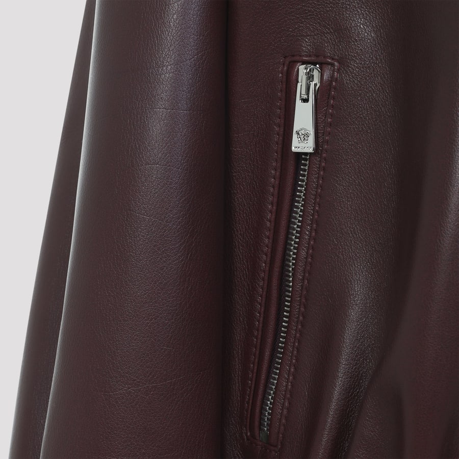 Versace Versace Bufalo Leather Blouson, view 5