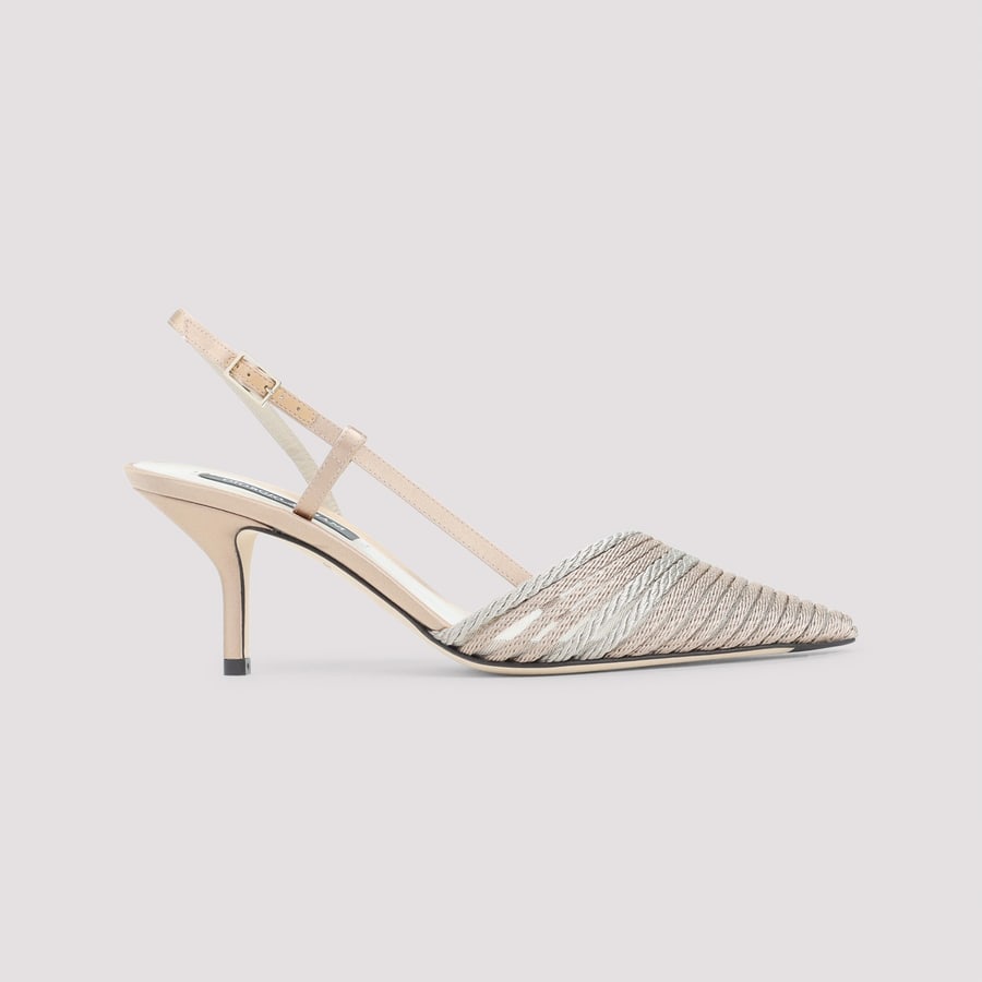 Giorgio Armani Giorgio Armani Satin Slingback, view 3