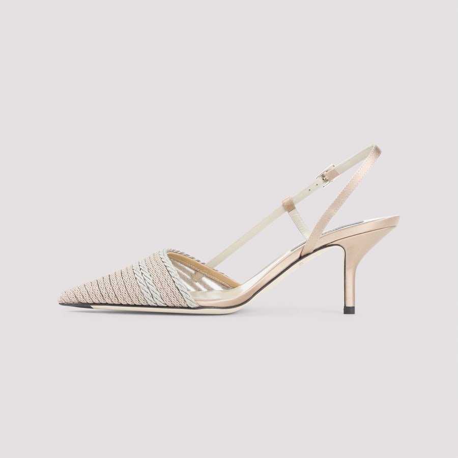 Giorgio Armani Giorgio Armani Satin Slingback, view 4