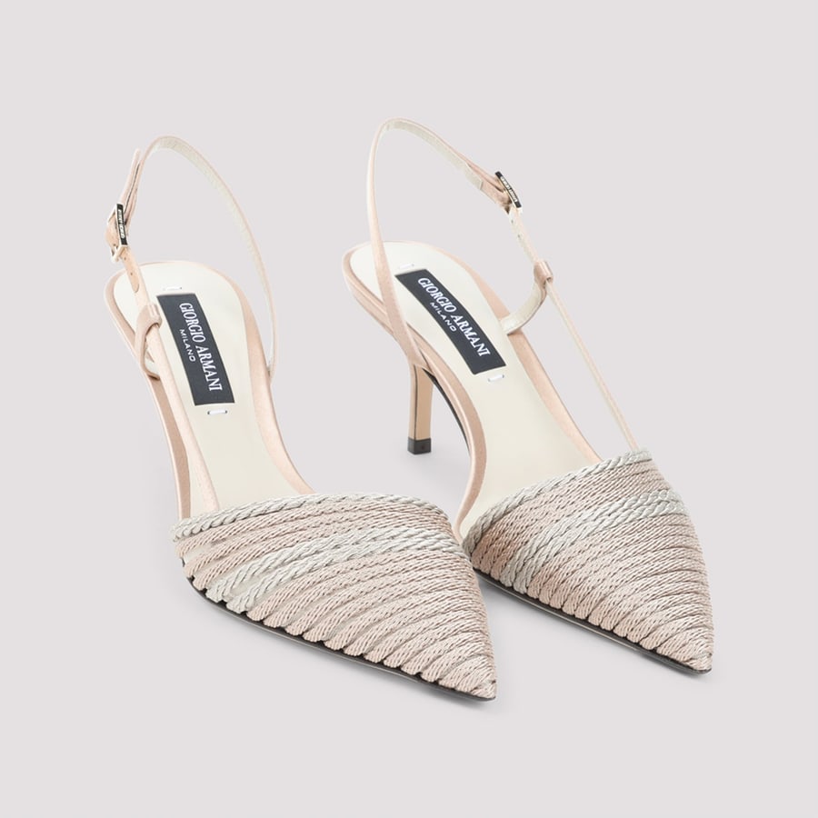 Giorgio Armani Giorgio Armani Satin Slingback, view 5