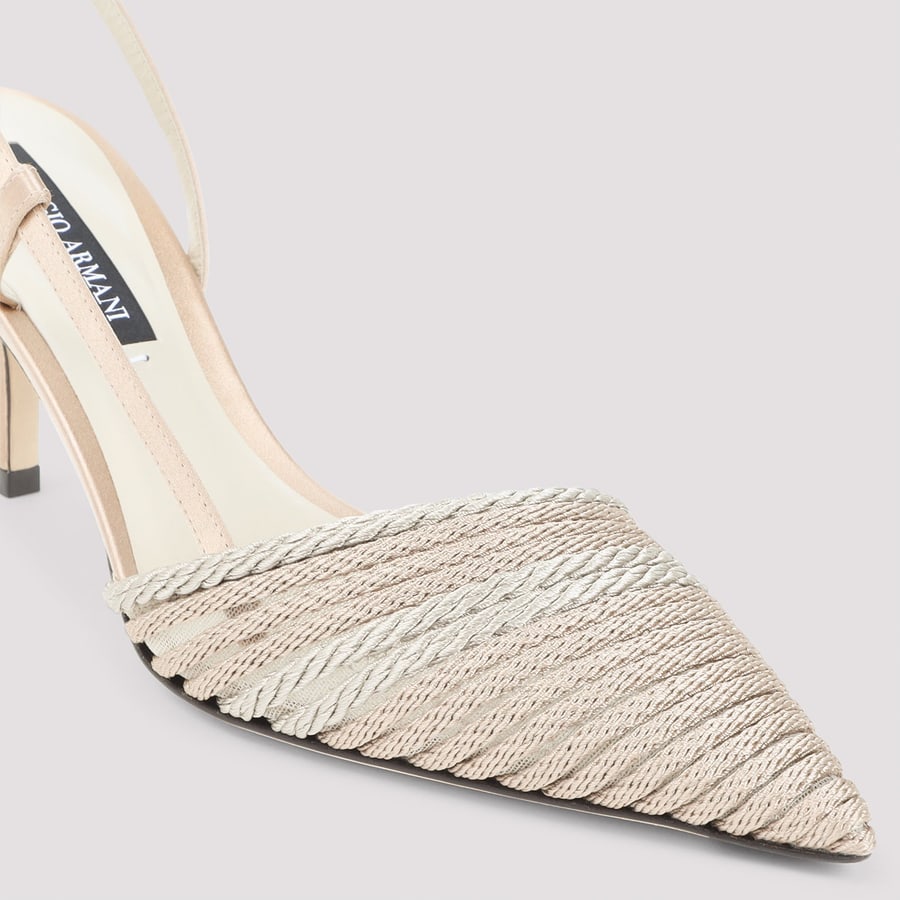Giorgio Armani Giorgio Armani Satin Slingback, view 6