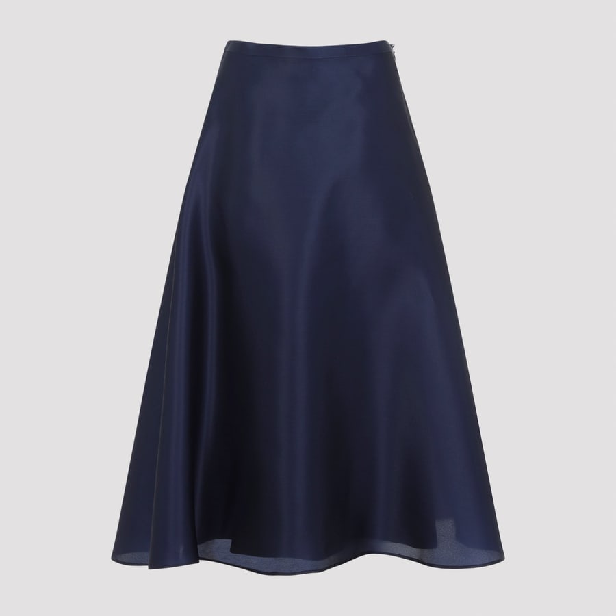 ALBERTA FERRETTI Alberta Ferretti Silk Midi Skirt, view 3