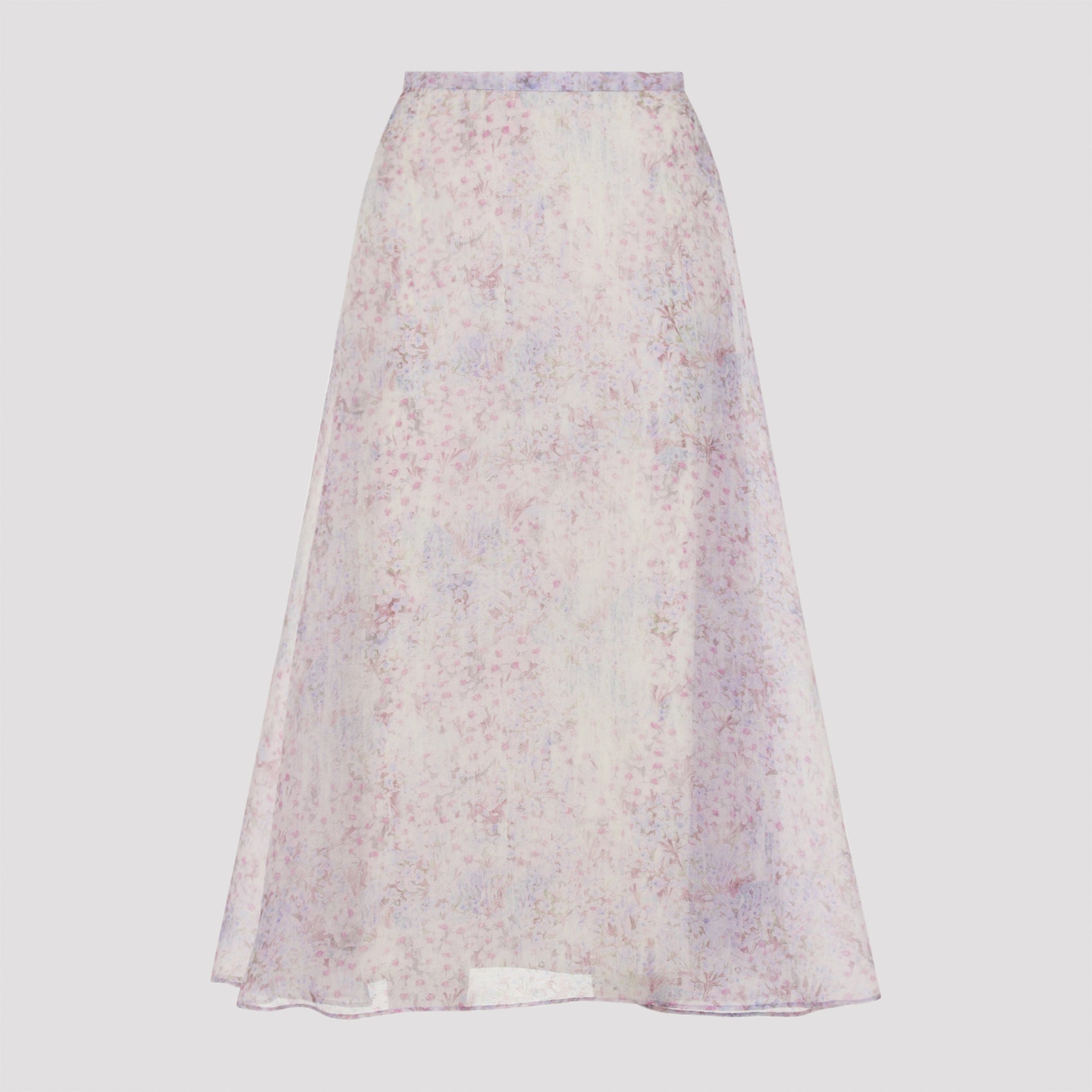 ALBERTA FERRETTI Alberta Ferretti Printed Organza Midi Skirt