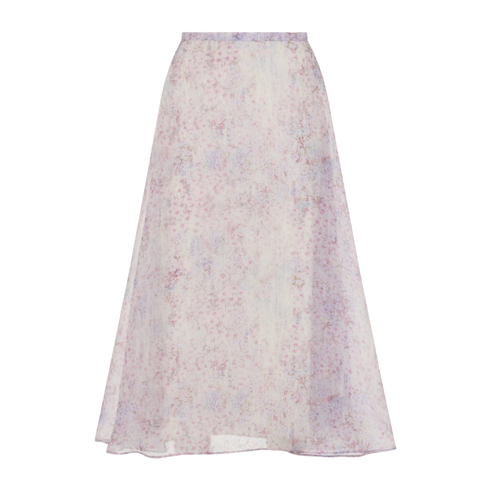 ALBERTA FERRETTI Alberta Ferretti Printed Organza Midi Skirt, view 2