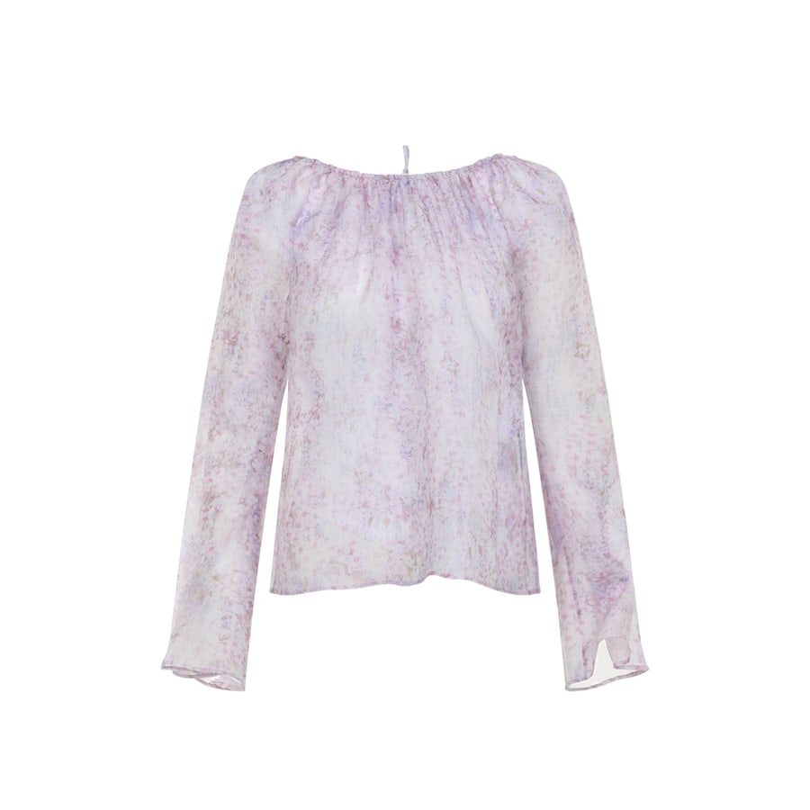 ALBERTA FERRETTI Alberta Ferretti Printed Organza Blouse, view 2
