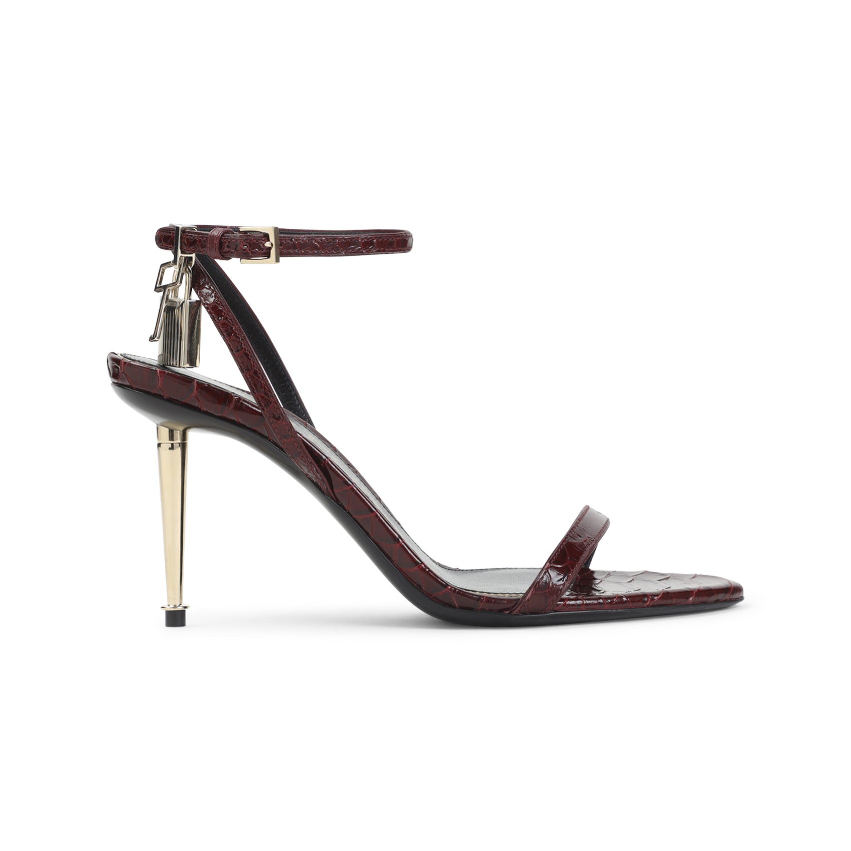 Tom Ford Tom Ford Semi Shiny Printed Python Sandals, view 2