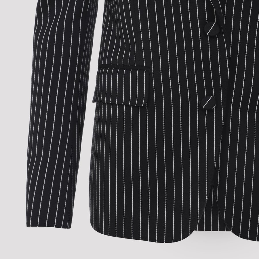 Tom Ford Tom Ford Striped Wool Barathea Jacket, view 5