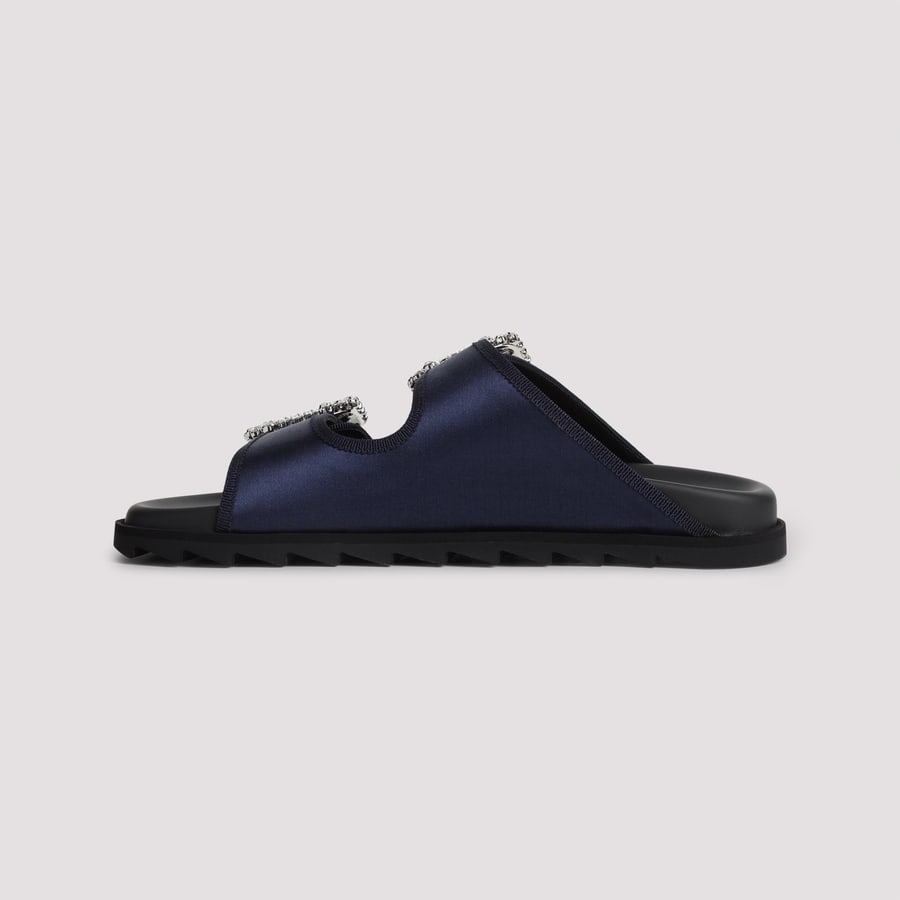 Roger Vivier Roger Vivier Slidy Strass Bord Gros Mules, view 4