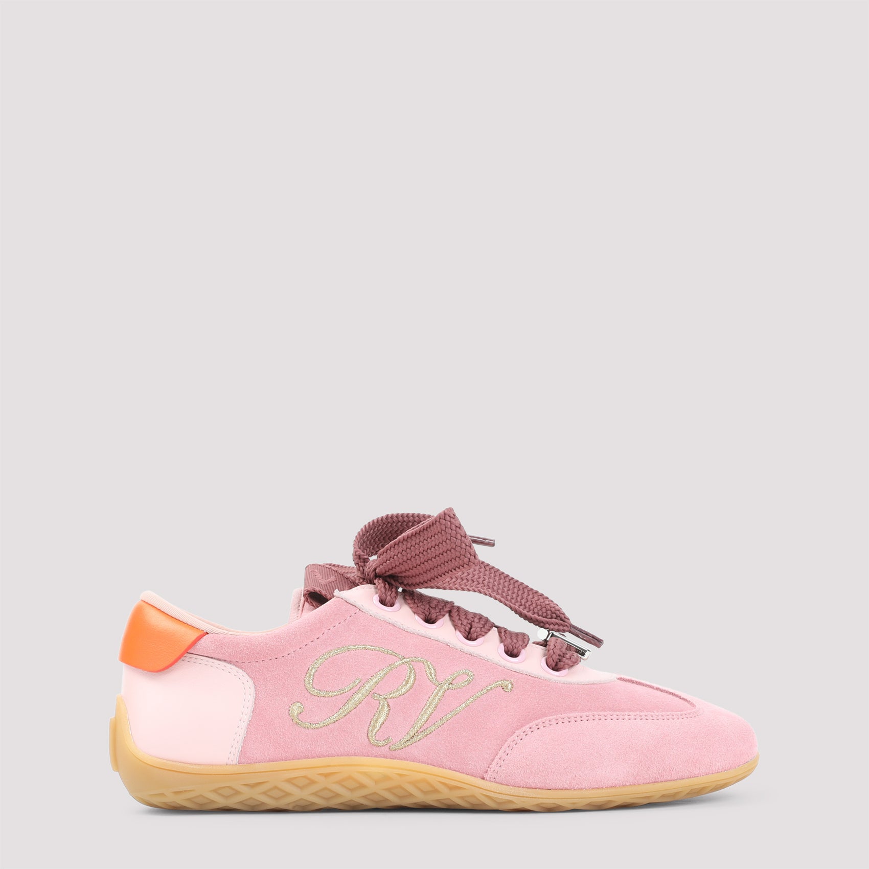 Roger Vivier Roger Vivier Pink Low Top Sneakers
