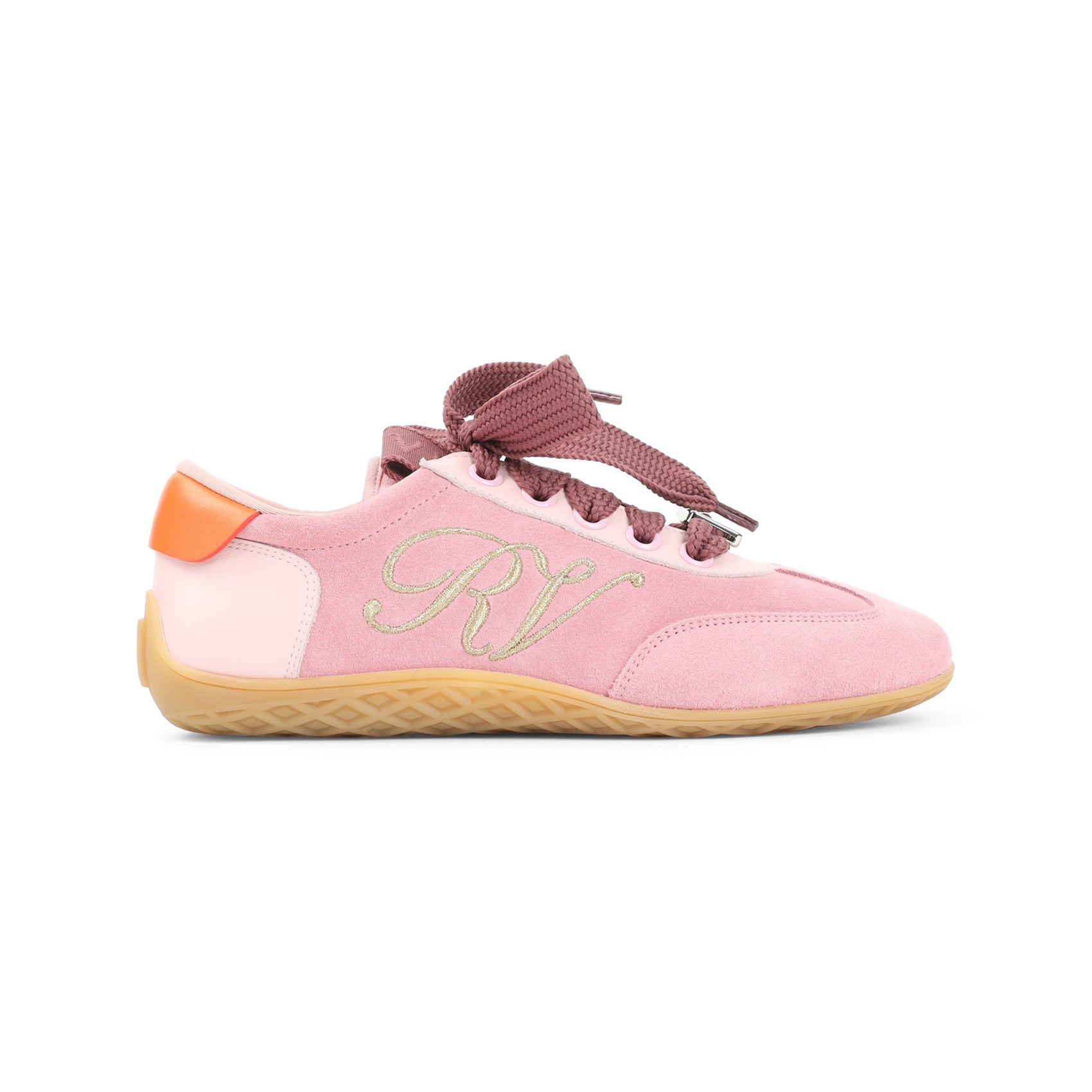 Roger Vivier Roger Vivier Pink Low Top Sneakers, view 2