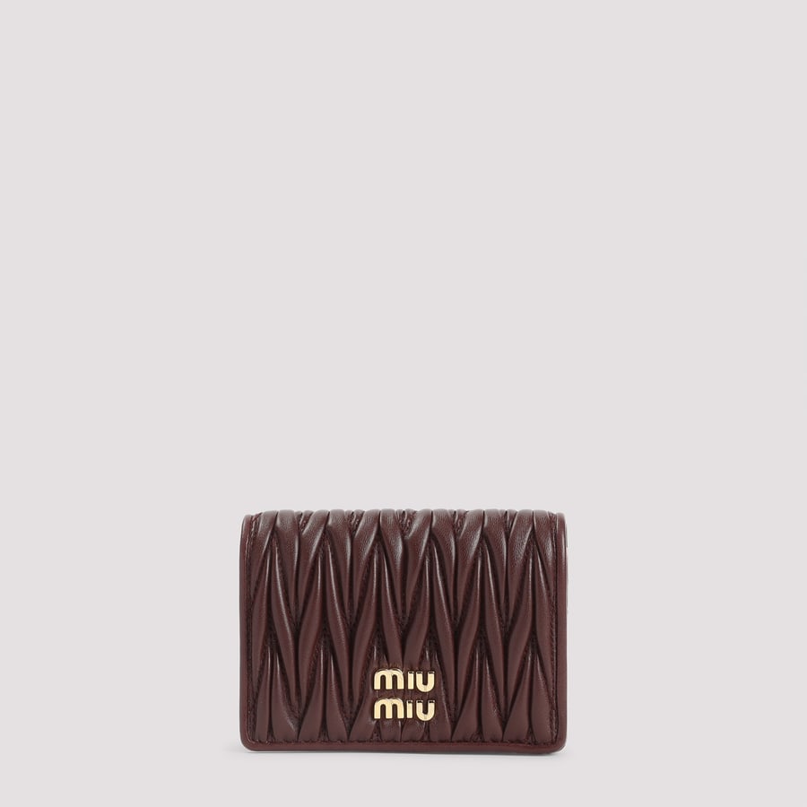 Miu Miu Miu Miu Lamb Leather Wallet