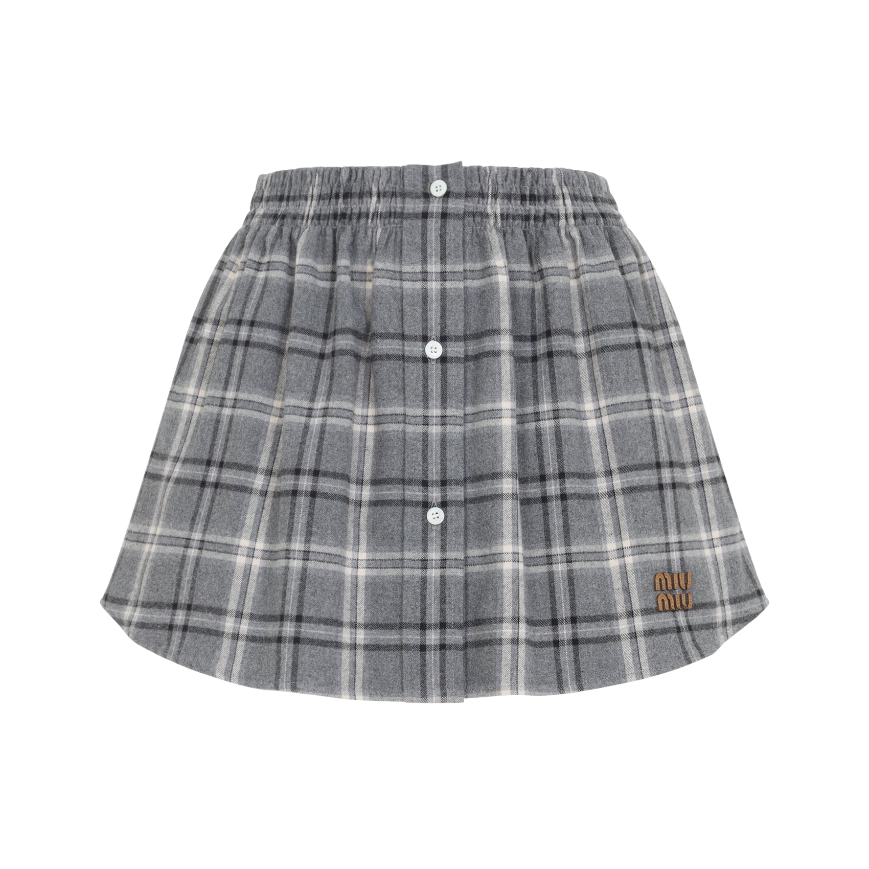 Miu Miu Miu Miu Cotton Midi Skirt, view 2