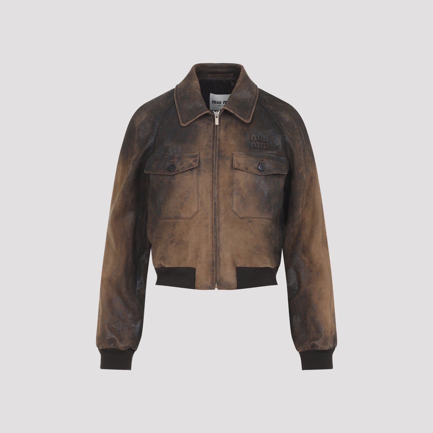 Miu Miu Miu Miu Lamb Leather Jacket