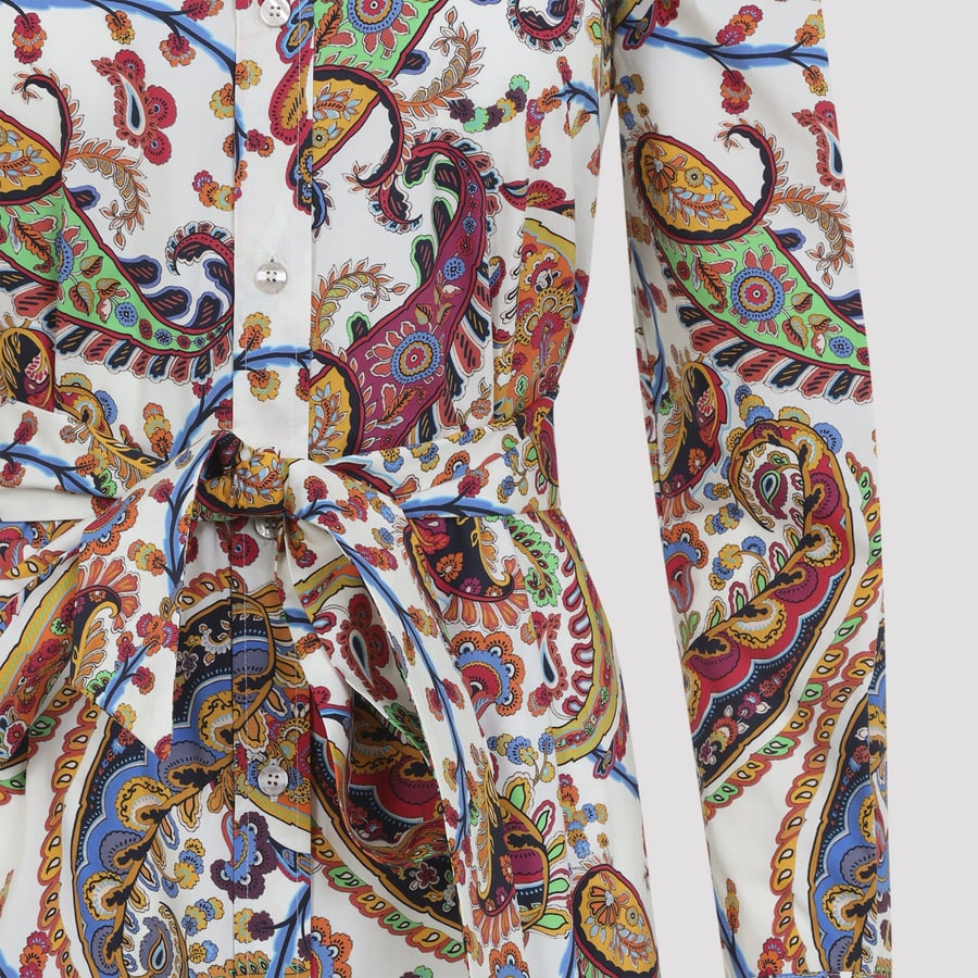 Etro Etro Belted Midi Dress, view 5