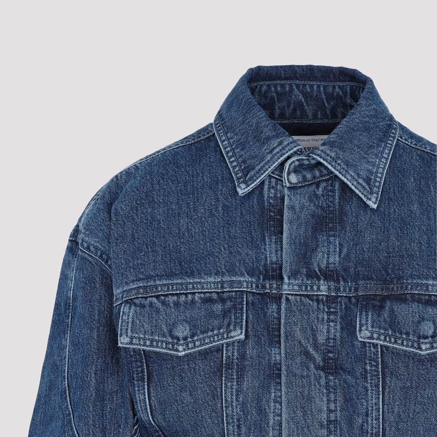 Off-White Off White Motorcycle Hole Crop Jacket, view 5