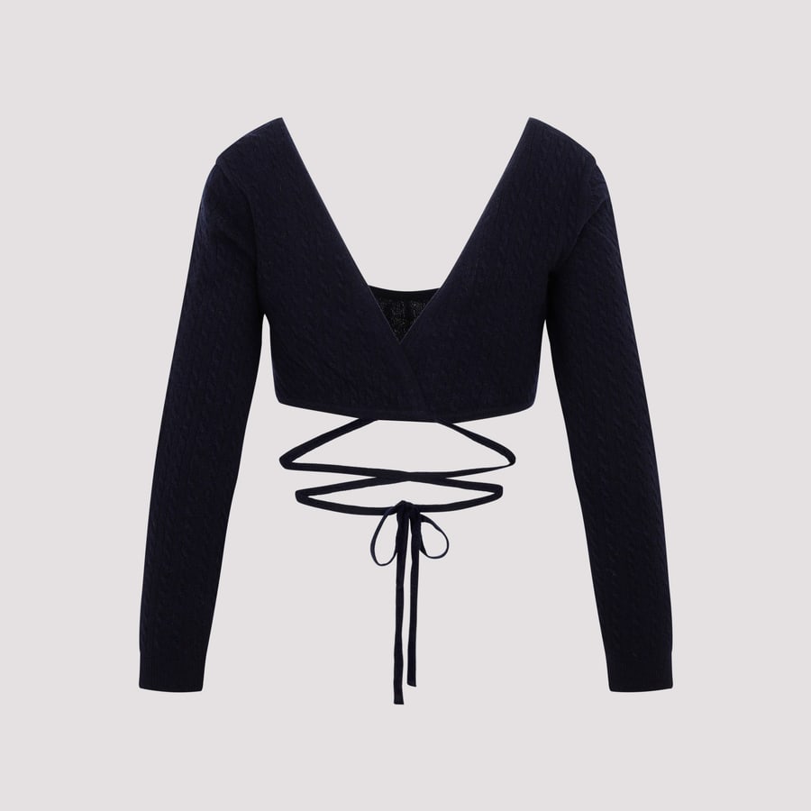 PATOU Patou Wrap Knitted Top, view 4