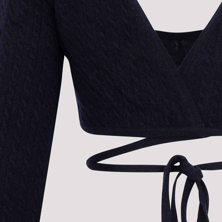 PATOU Patou Wrap Knitted Top, view 5