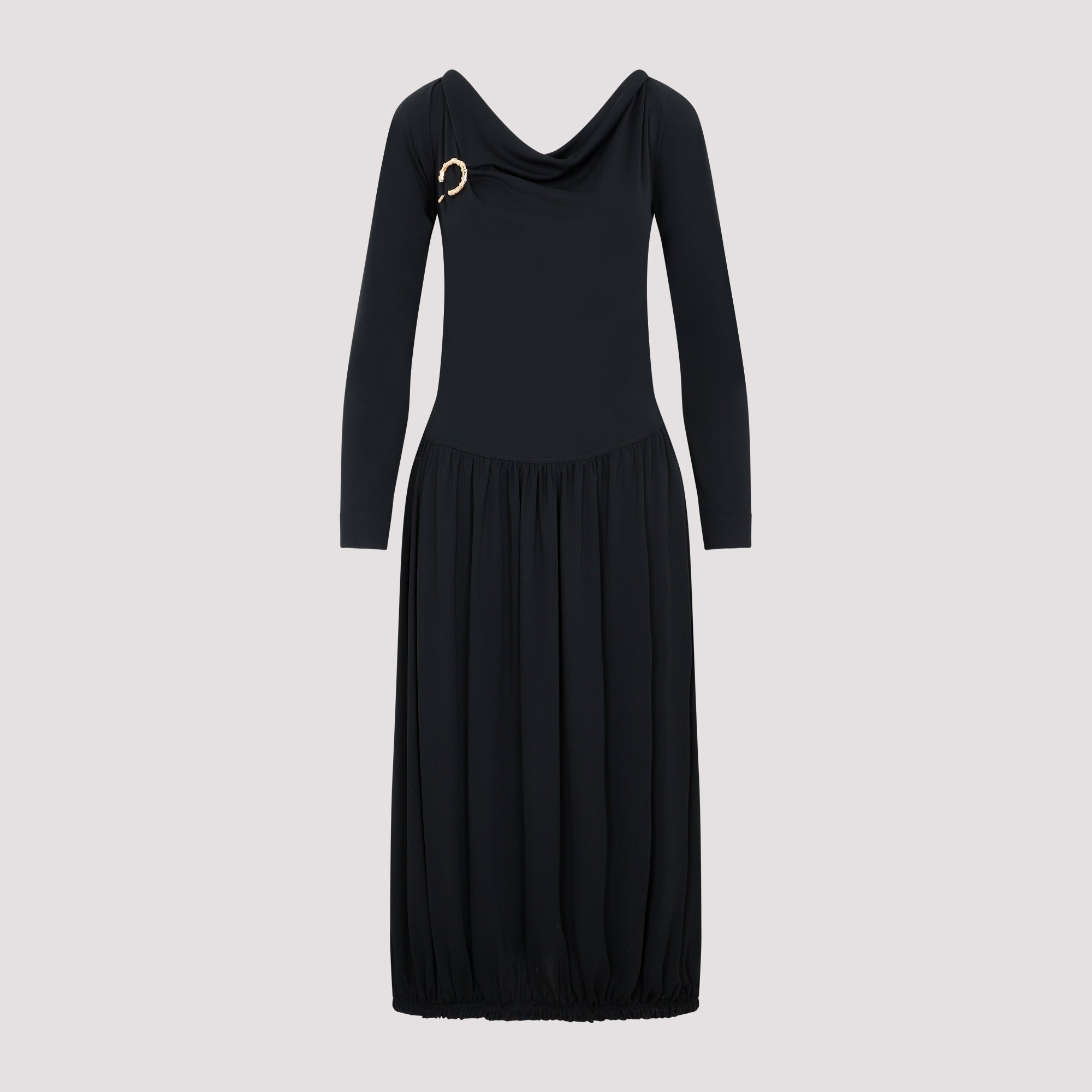 LANVIN Lanvin LS Drape Midi Dress