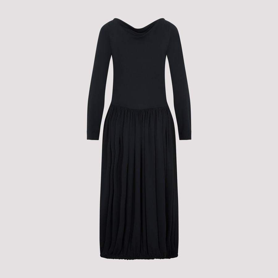 LANVIN Lanvin LS Drape Midi Dress, view 4