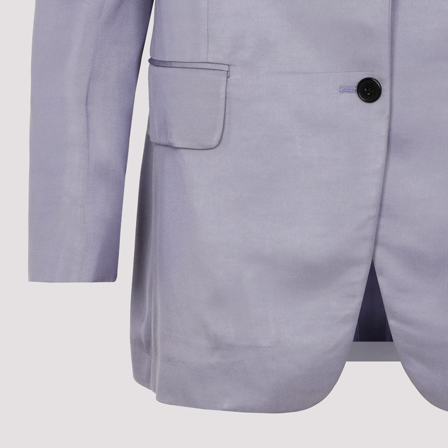 Tom Ford Tom Ford Soft Fluid Twill Boyfriend Jacket, view 5