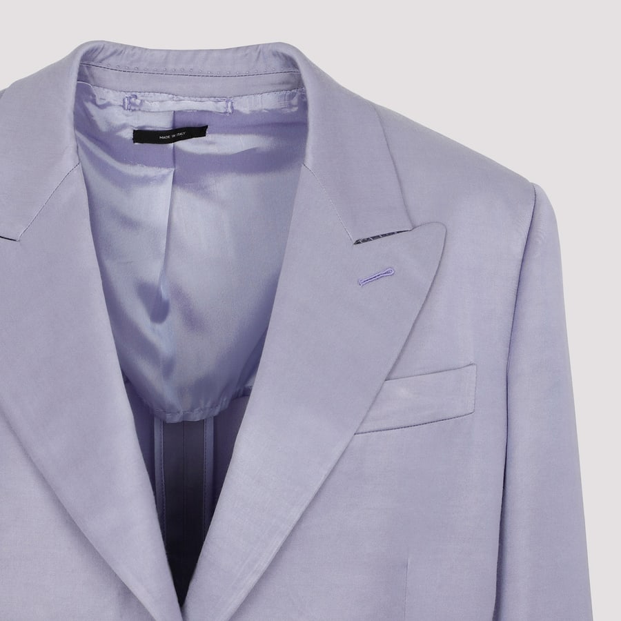 Tom Ford Tom Ford Soft Fluid Twill Boyfriend Jacket, view 6