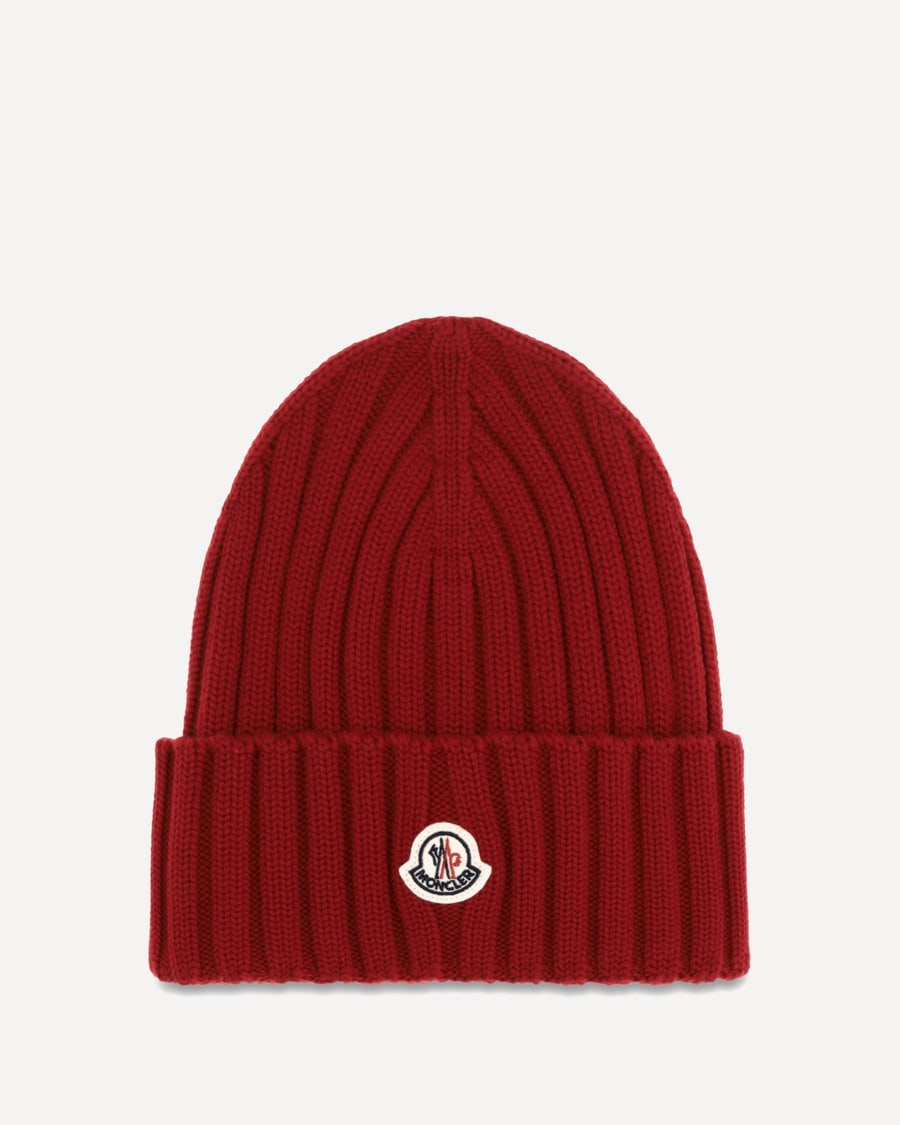 Moncler Wool Beanie with logo