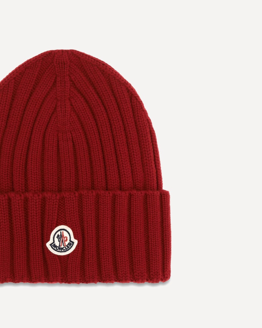Moncler Wool Beanie with logo, view 5