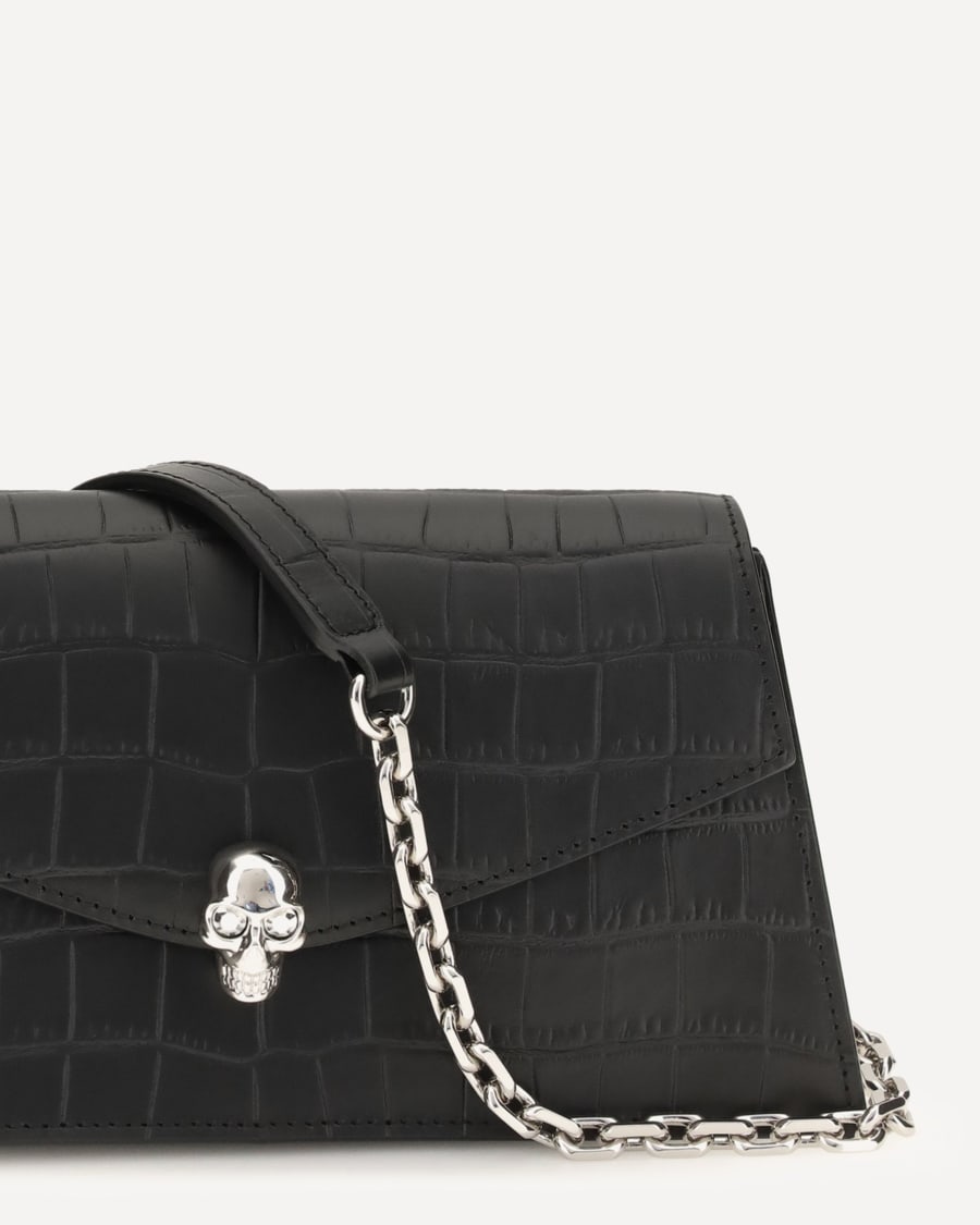 Alexander McQueen Mini Skull Clutch, view 6