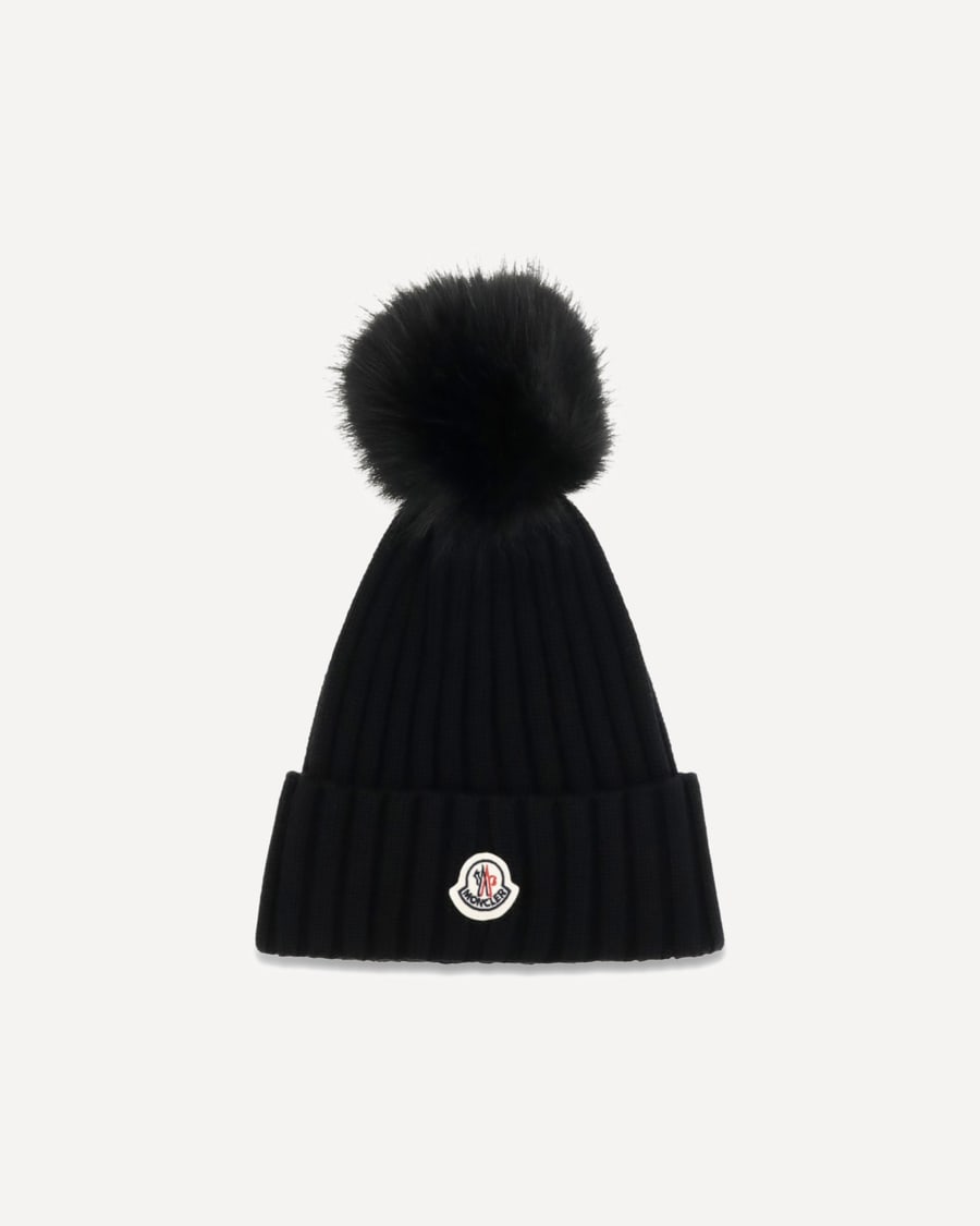 Moncler Wool Hat with pon pon, view 3