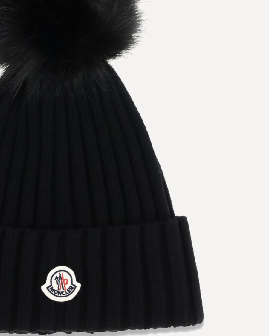 Moncler Wool Hat with pon pon, view 5