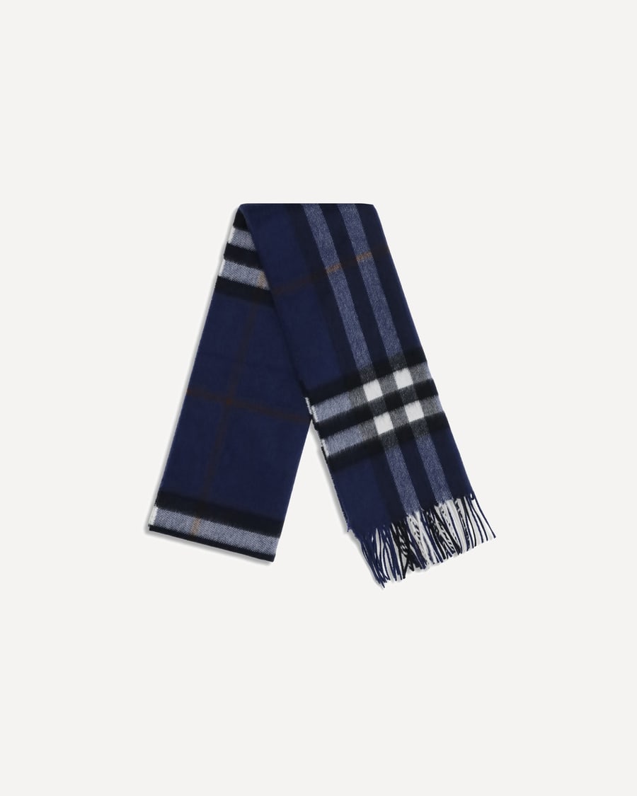Burberry Cashmere Check pattern Scarf, view 4