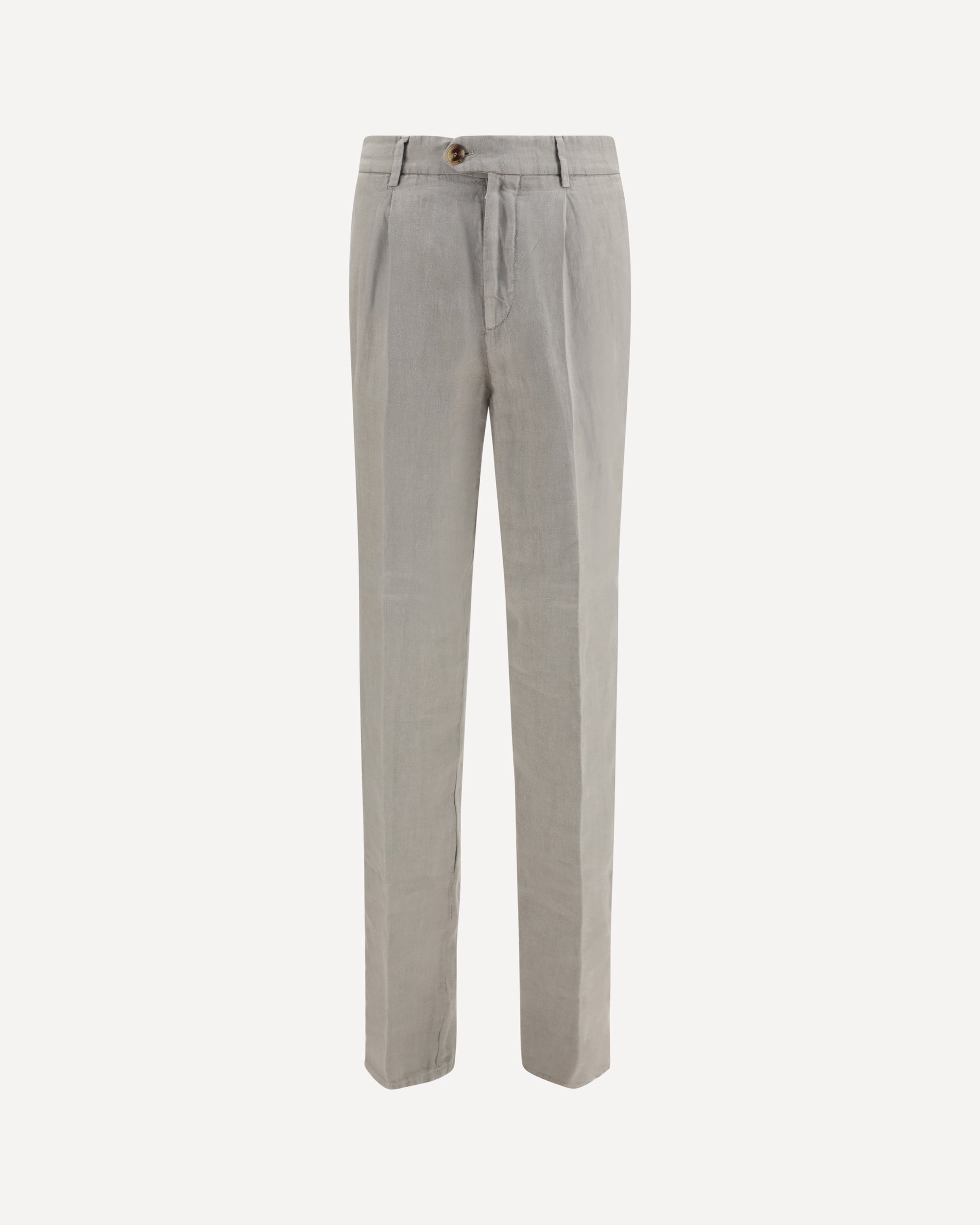 Brunello Cucinelli Garment dyed ginen gabardine Pants