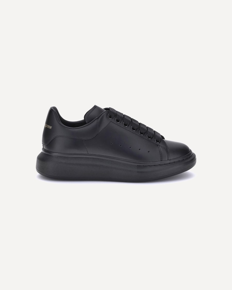 Alexander McQueen Leather Sneakers, view 3