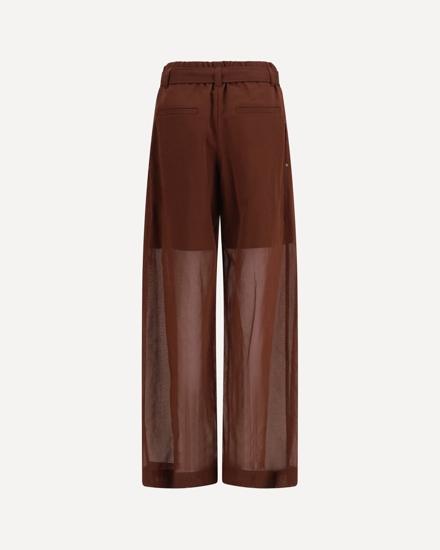Brunello Cucinelli Cotton loose Pants with monili, view 2