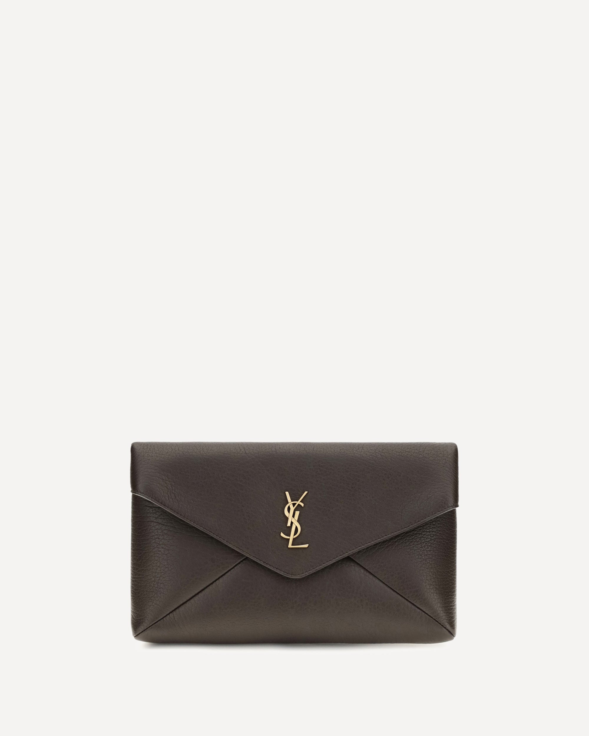 Saint Laurent Envelope leather Clutch