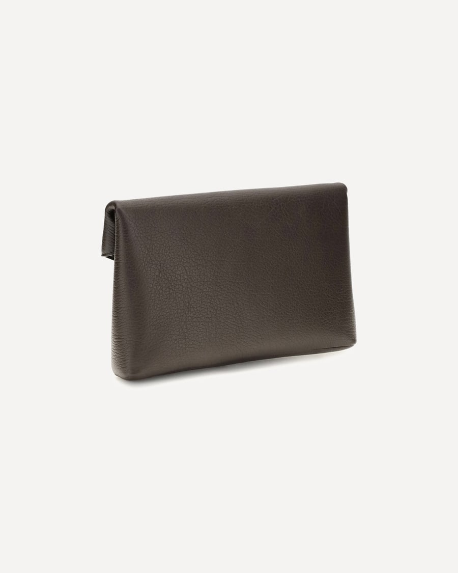 Saint Laurent Envelope leather Clutch, view 5