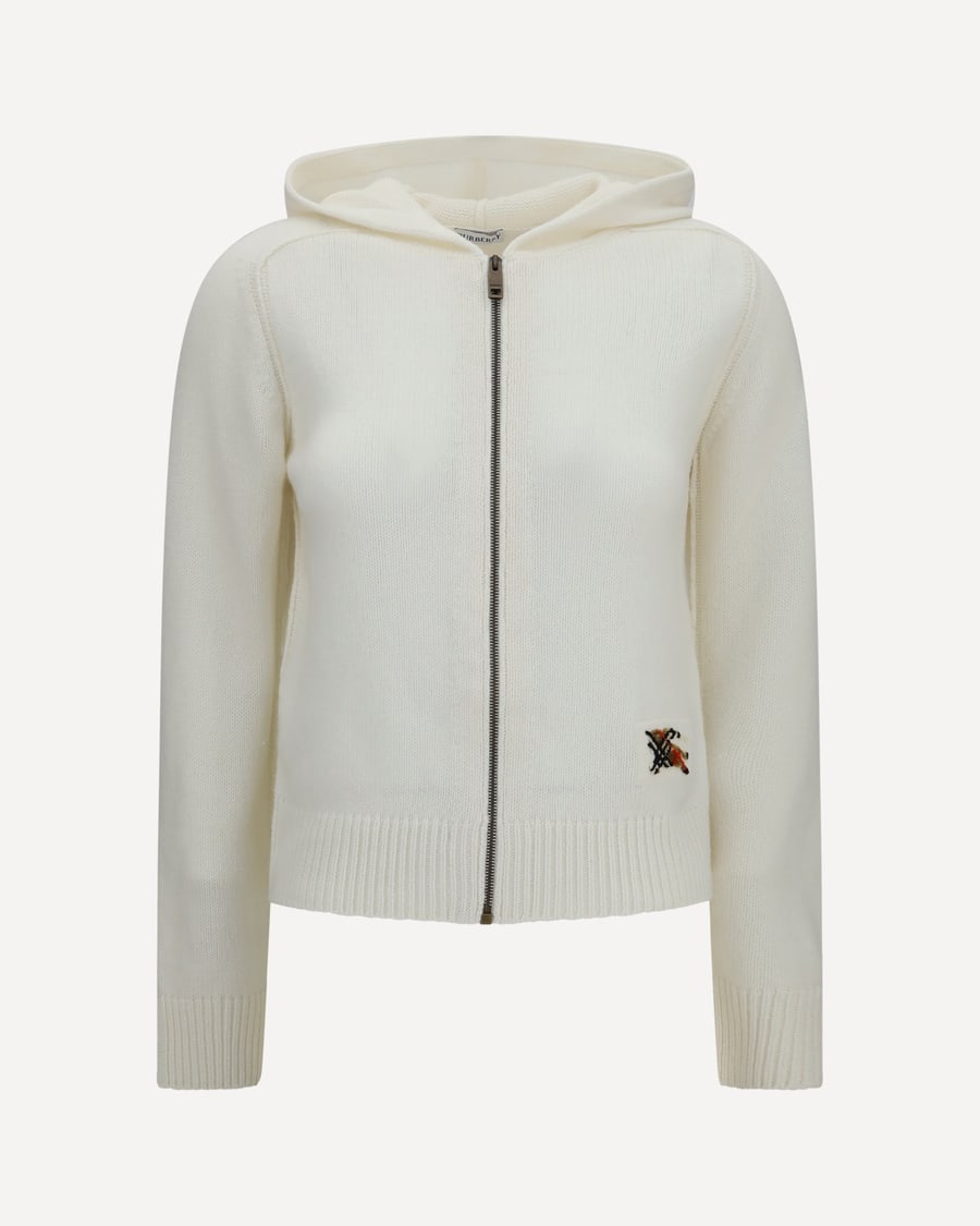 Burberry Wool Hooded Cardigan