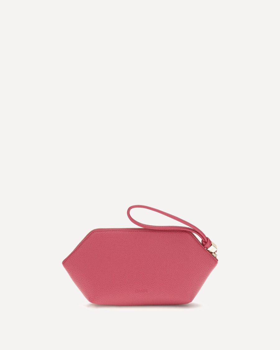 Ganni Grained leather Bou Pouch, view 2