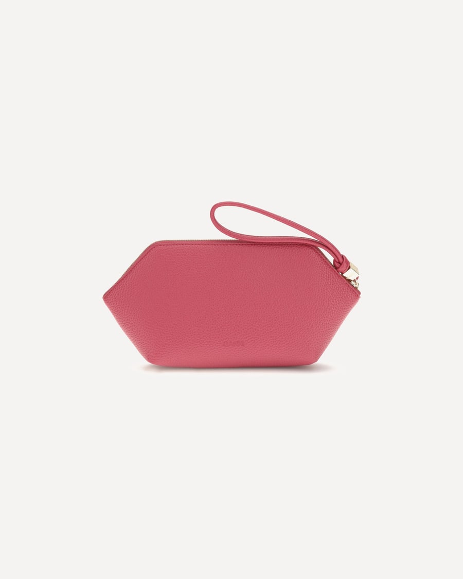 Ganni Grained leather Bou Pouch, view 4