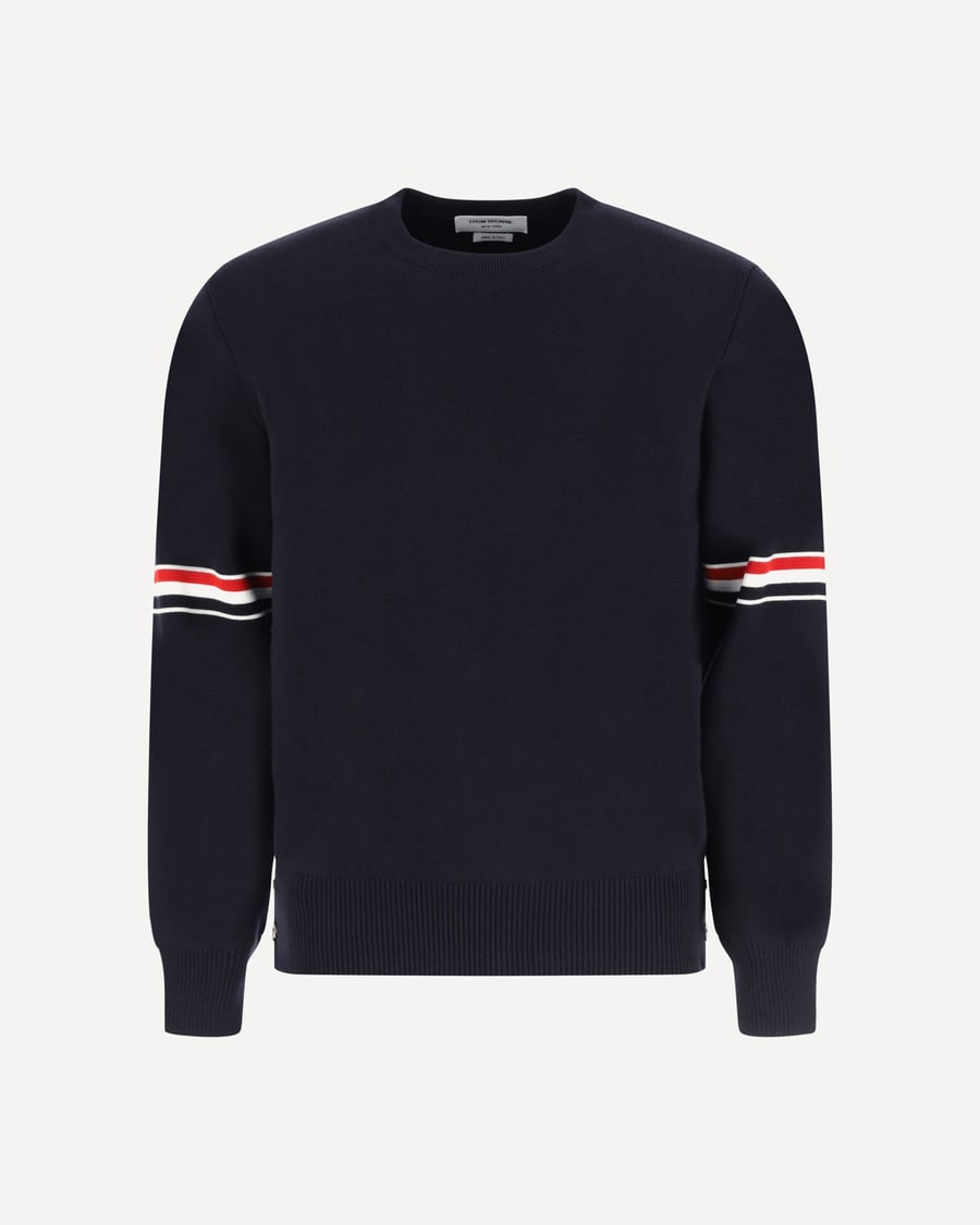 Thom Browne Cotton crewneck Sweater, view 3
