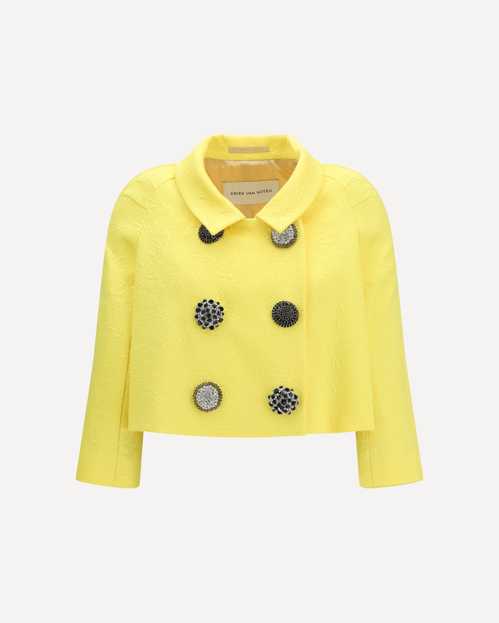 Dries Van Noten Cropped Jacket with jewel buttons