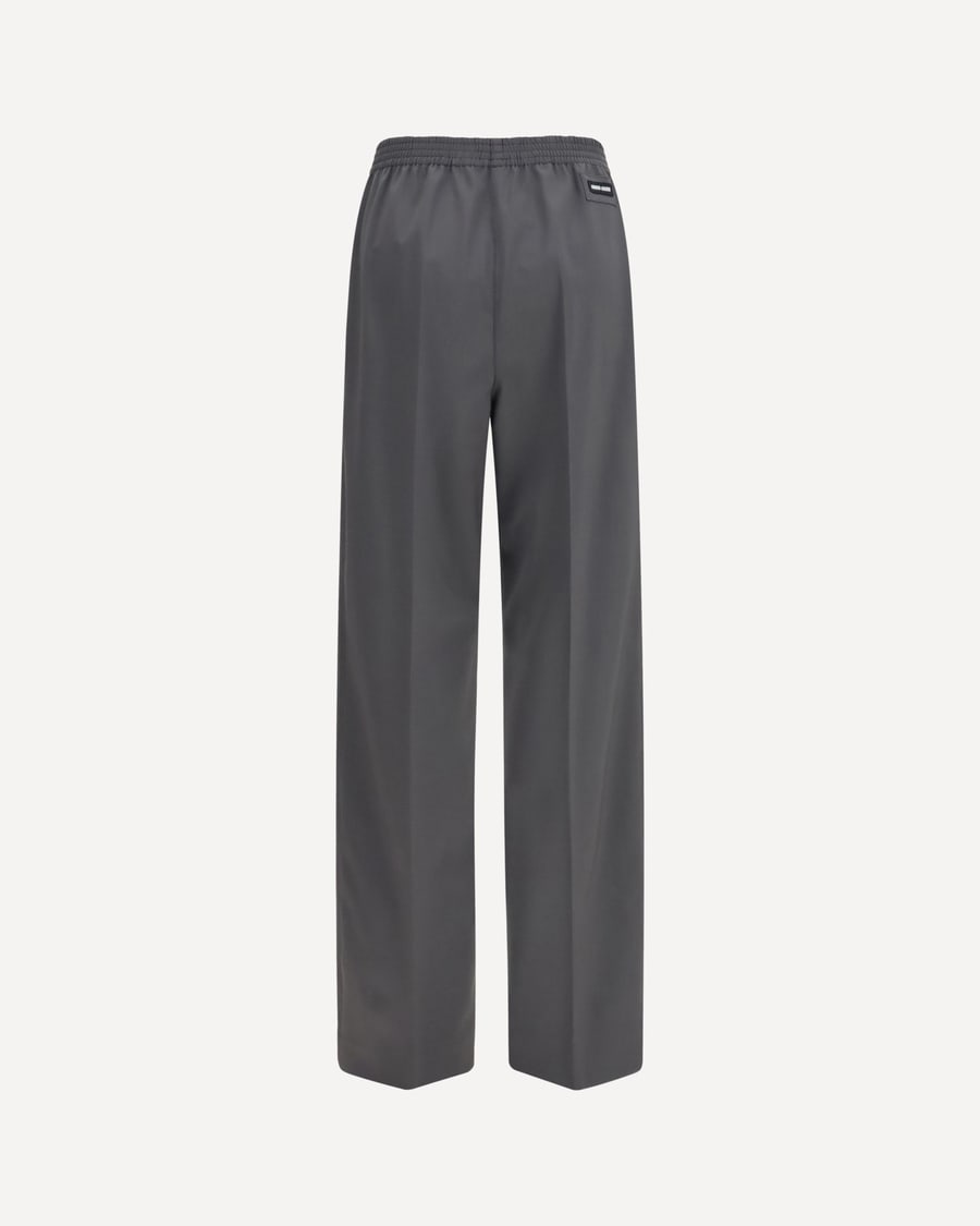Miu Miu Elasticated straight leg wool Pants, view 2