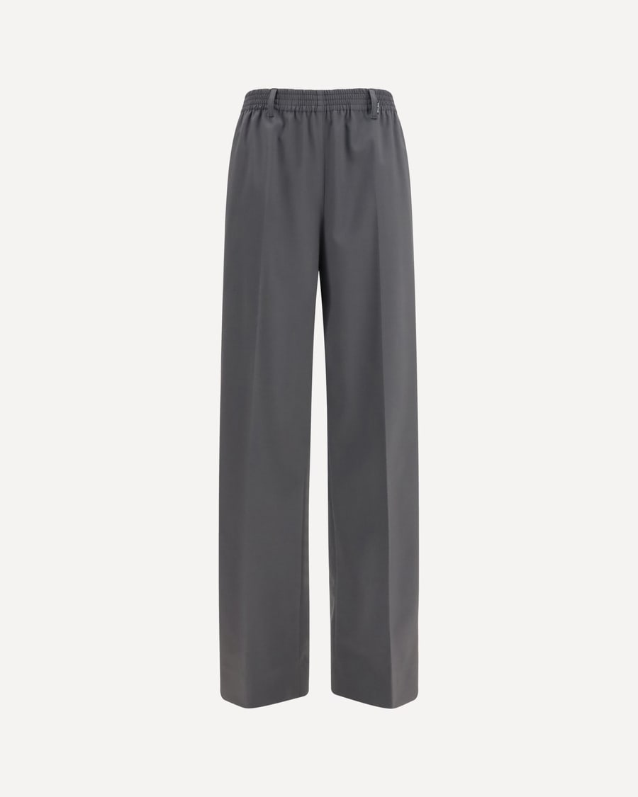 Miu Miu Elasticated straight leg wool Pants, view 3