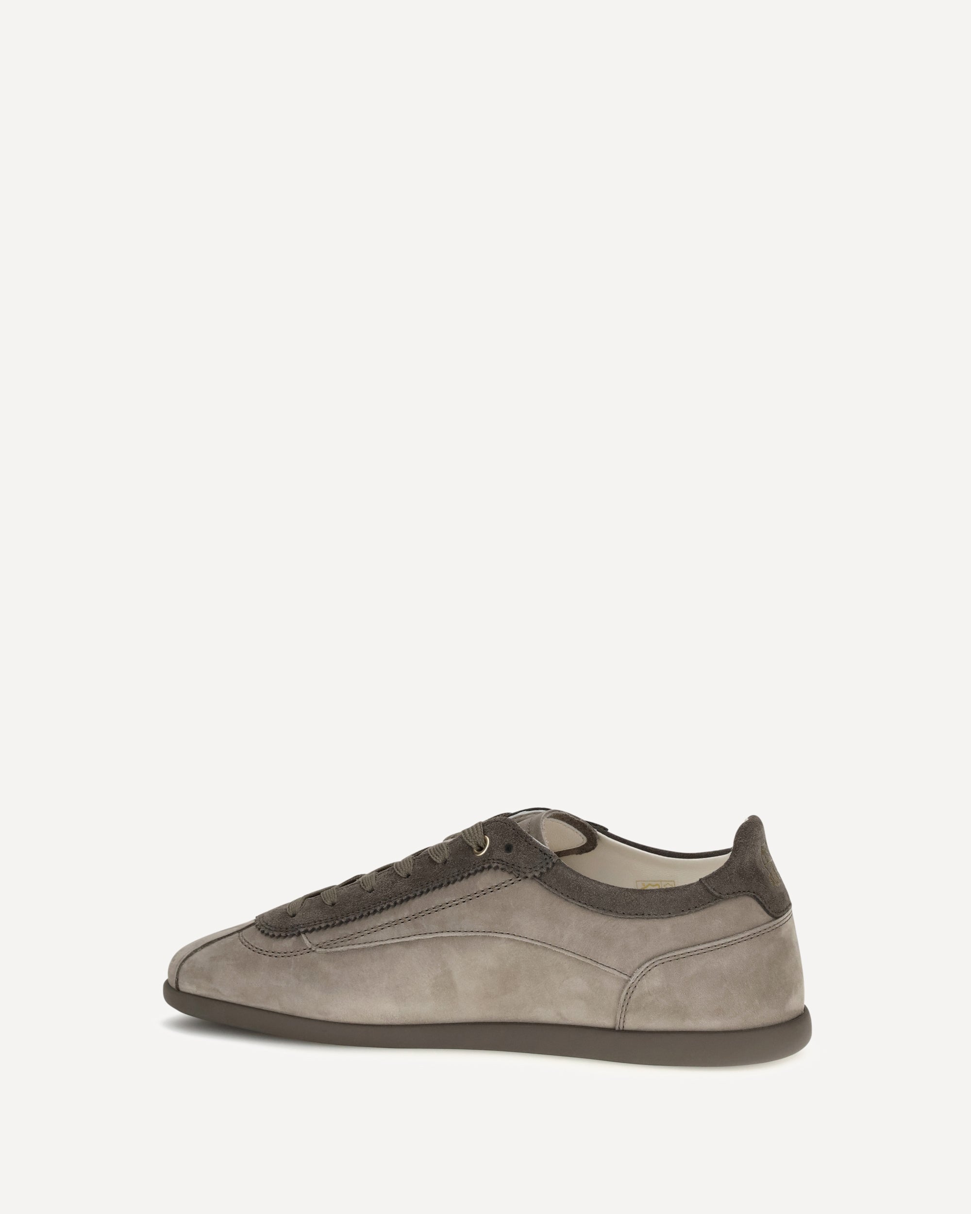 Brunello Cucinelli Nubuck and suede Sneakers with Slim sole, view 2